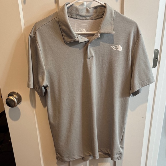 The North Face Men's Light Gray Polo Shirt - Picture 1 of 3